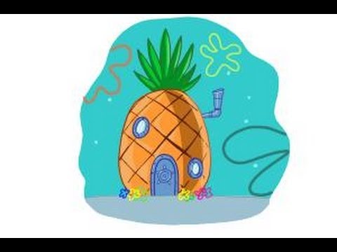 480x360 How To Draw Spongebob House