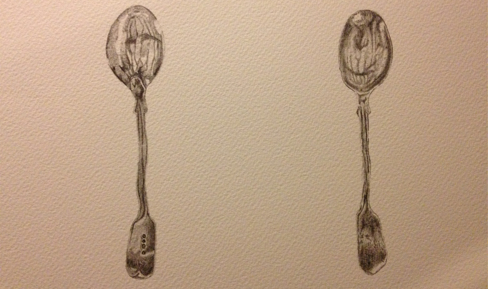 980x580 Pencil Drawings Of Spoons By R.t. White. Joy.