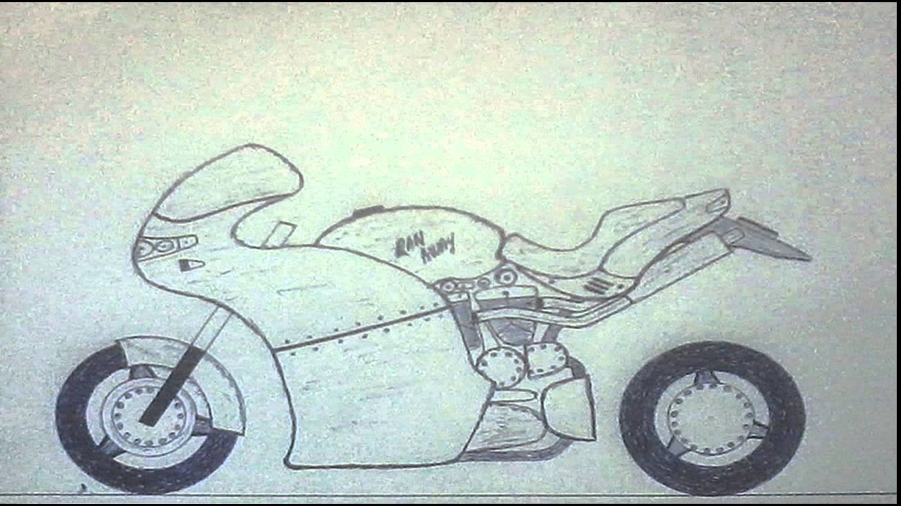 1302x732 Motorcycle Drawings