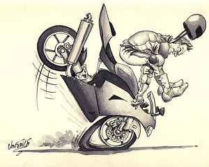 300x240 Sports Bike Drawings