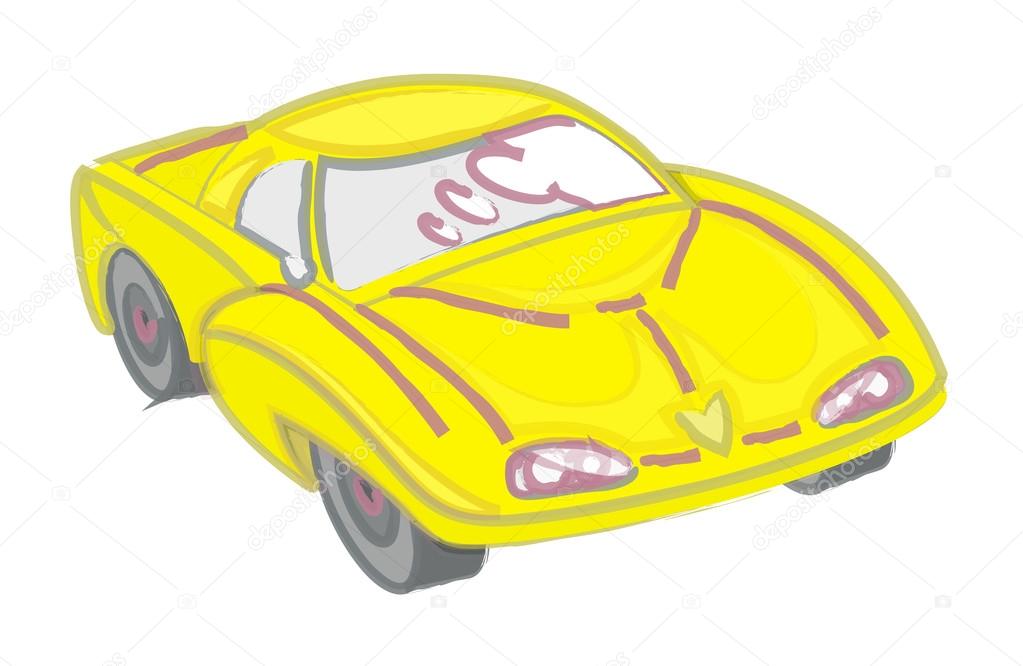 1023x666 Modern Sports Car Drawing Vector Art Stock Vector Baavli
