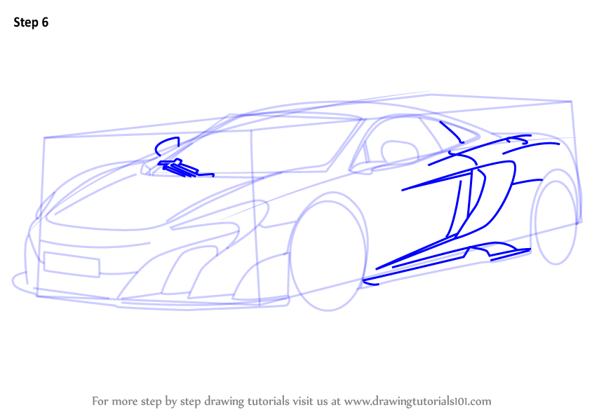 844x598 Learn How To Draw Mclaren 675lt (Sports Cars) Step By Step