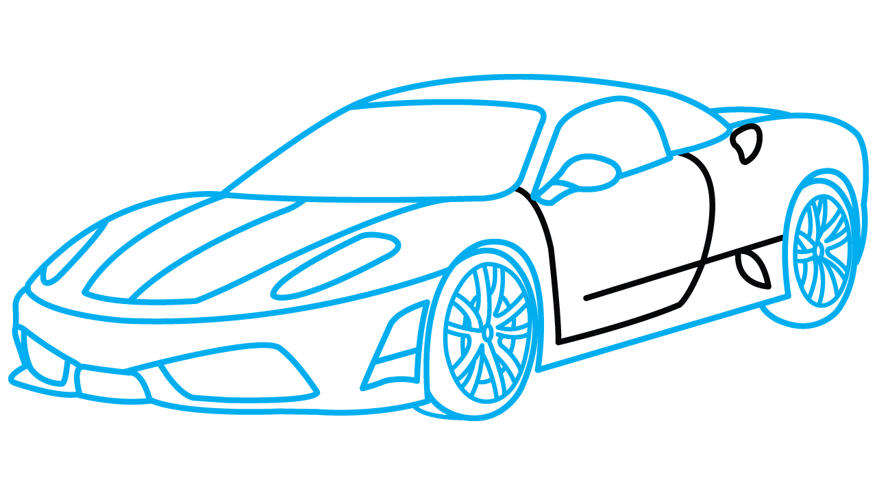 Sports Car Drawing Images : Sports Car Drawing Easy At Paintingvalley ...