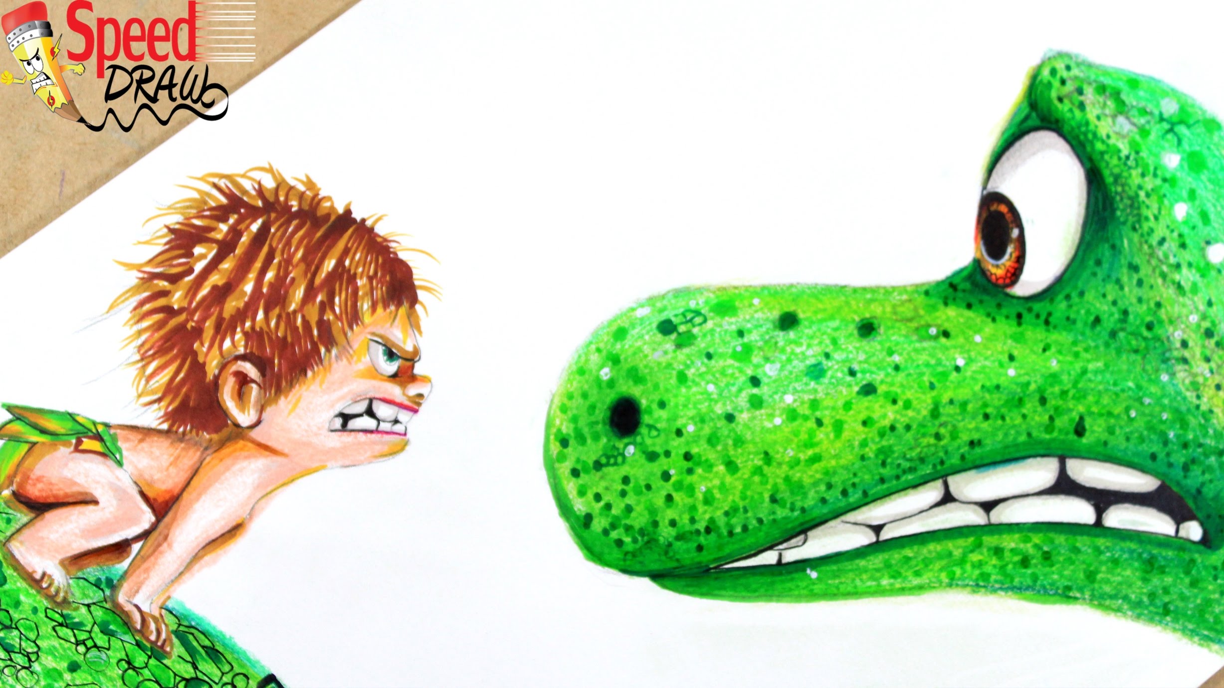 2454x1380 The Good Dinosaur Drawing Arlo And Spot L How To Draw The Good