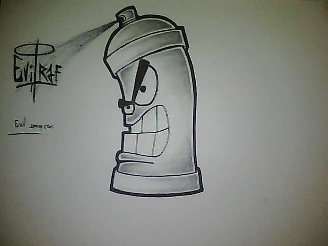640x480 Graffiti Spray Can Drawing Easy Character Design