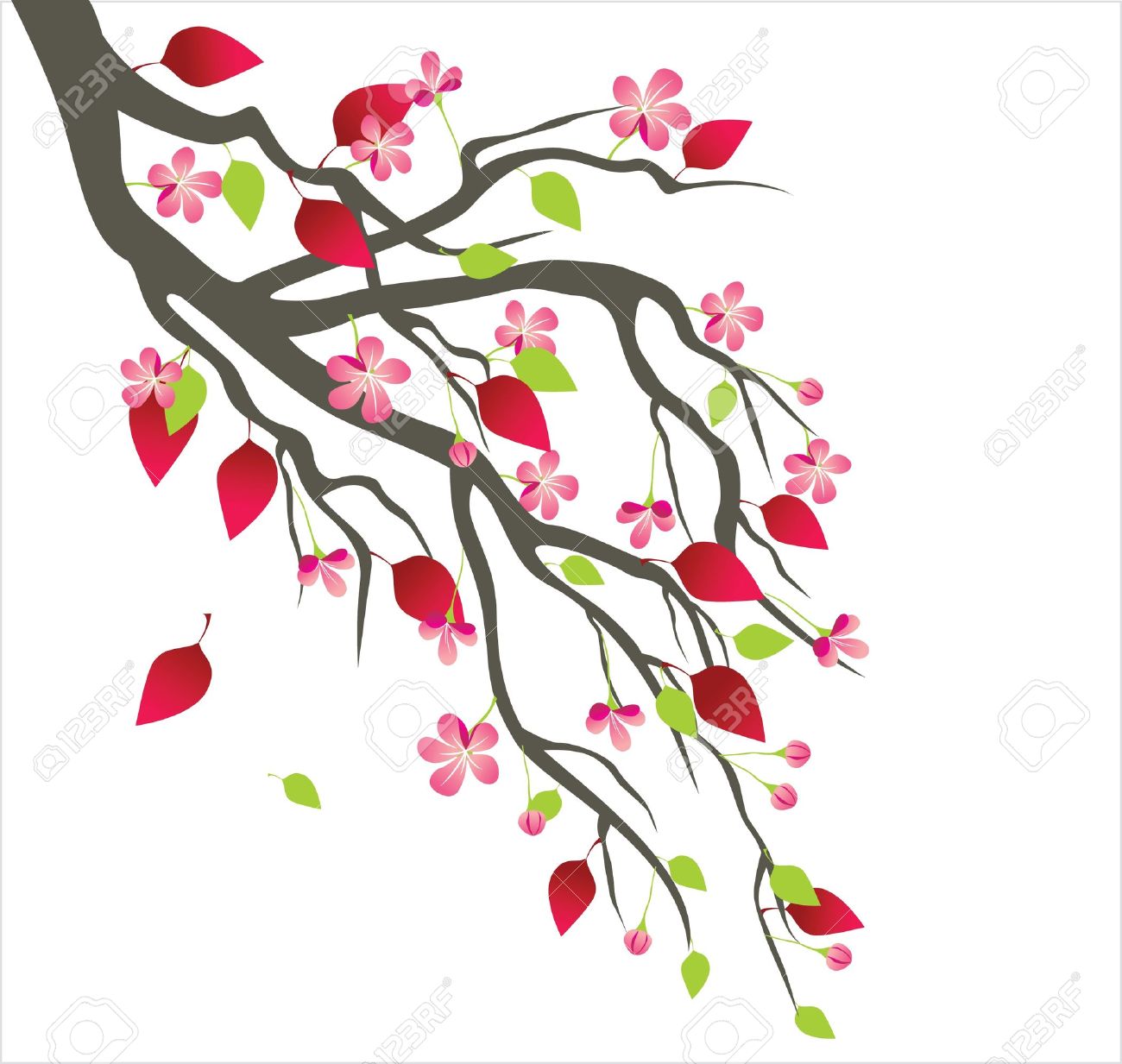 1300x1233 Spring Tree Blossom Royalty Free Cliparts, Vectors, And Stock
