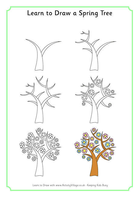 460x650 Learn To Draw A Spring Tree 46