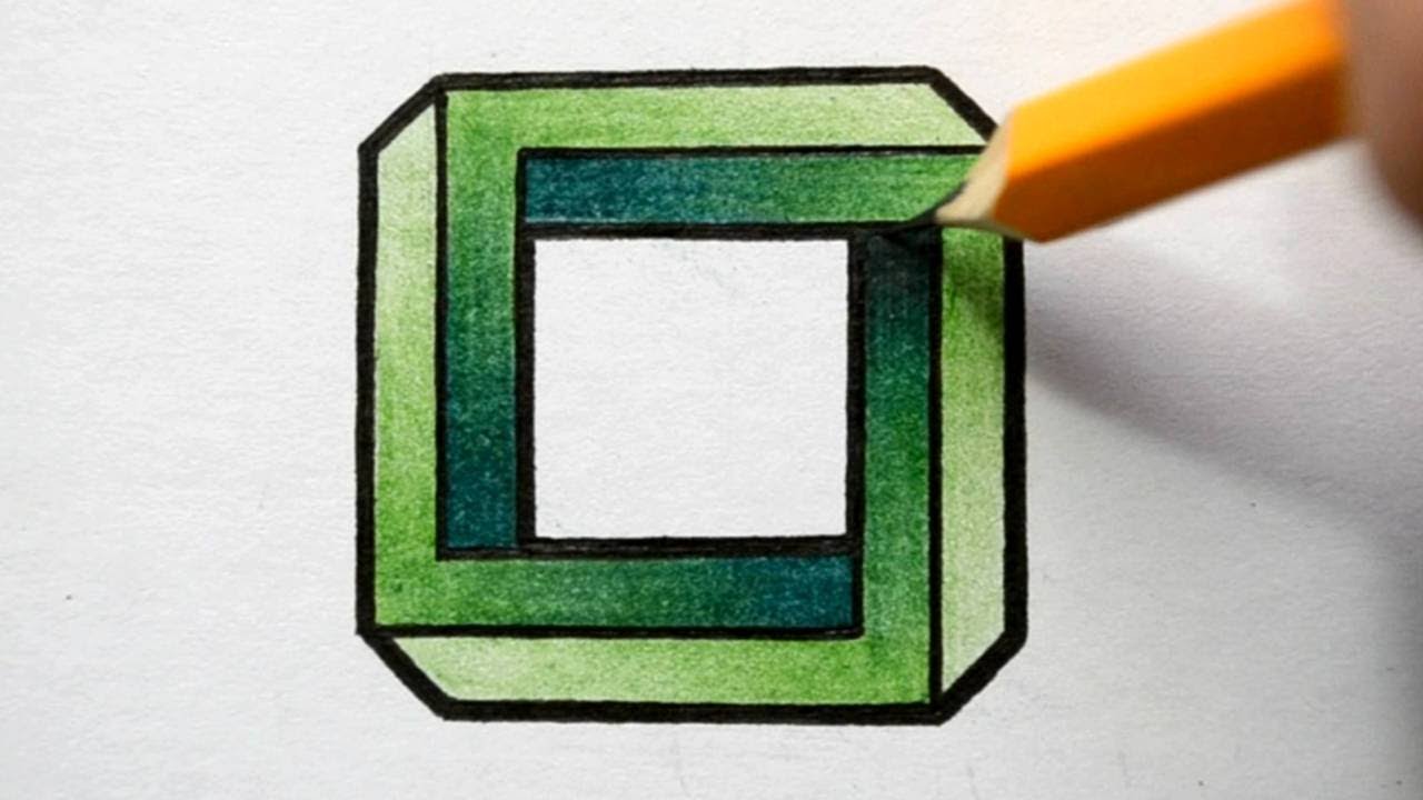 1280x720 How To Draw An Impossible Square