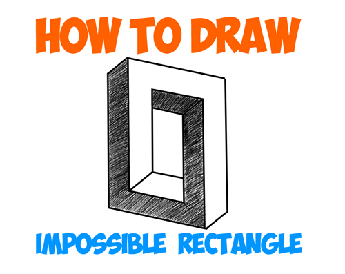 500x397 How To Draw An Impossible Square Or Rectangle Easy Step By Step