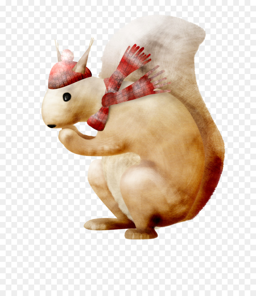 900x1040 Scarf Hat Squirrel Drawing