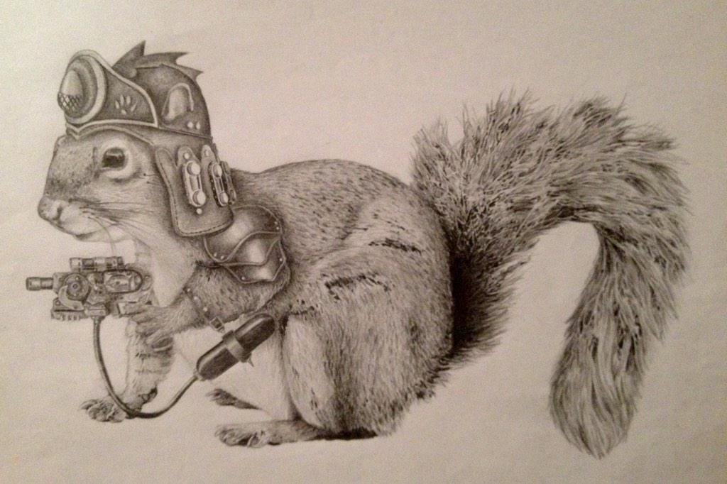 1024x682 Wil Stevenson On Twitter Steampunk Squirrel