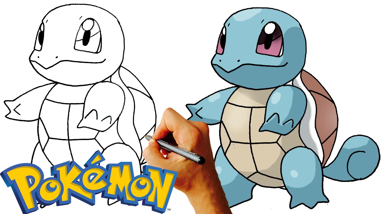 1280x720 How To Draw Squirtle (Pokemon) Step By Step Drawing Lesson