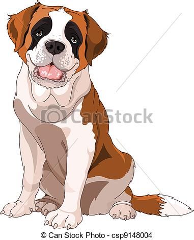 381x470 St. Bernard Drawing