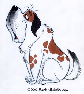 287x320 St Bernard Cartoon Dog