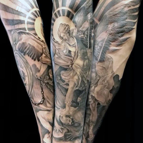 600x600 75 St Michael Tattoo Designs For Men