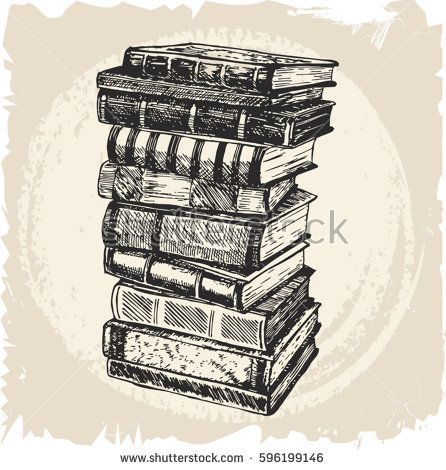 Stack Of Books Drawing at GetDrawings | Free download