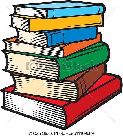 425x470 Stack Of Books (Books Stacked) Vector
