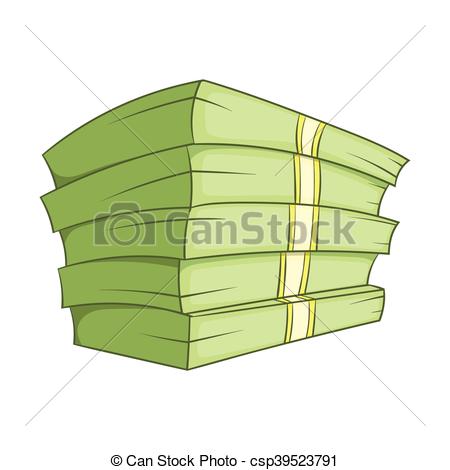 450x470 Stack Of Money Icon, Cartoon Style. Stack Of Money Icon In Eps