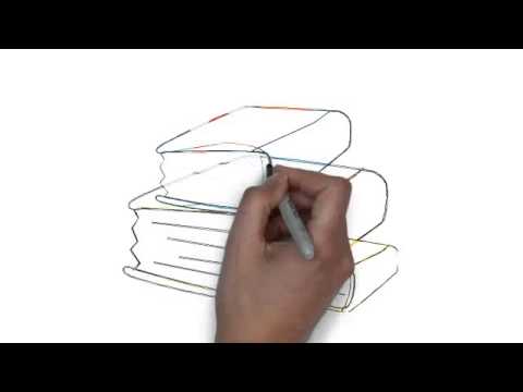 480x360 How To Draw Stack Of Three Books And Book