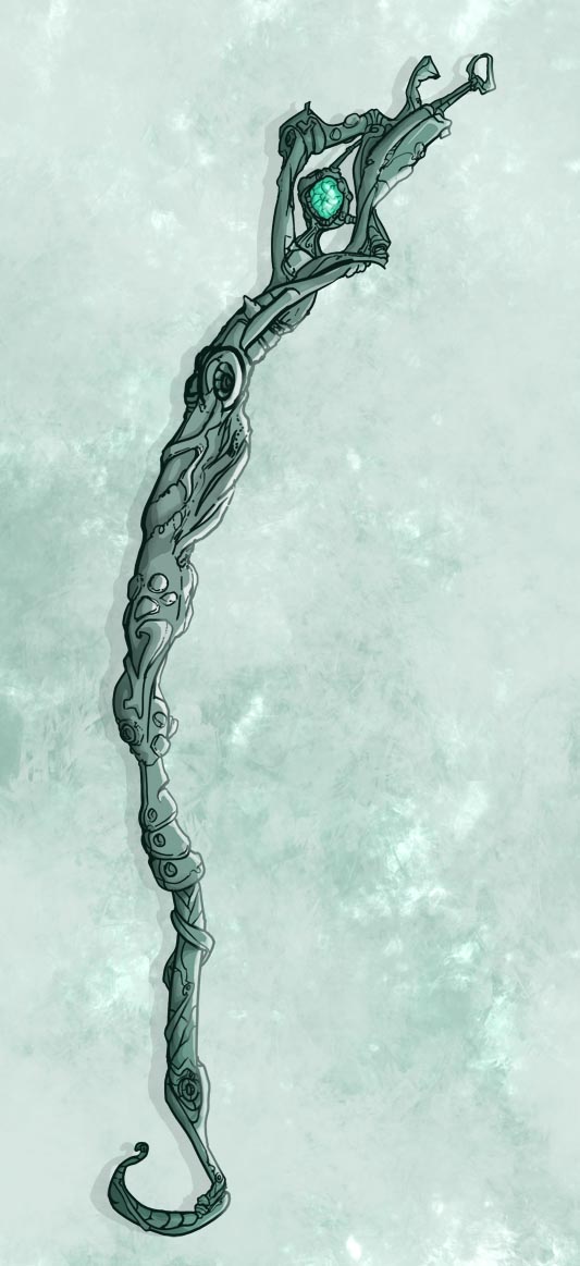 533x1163 Roland Prinsler Wizard's Staff (Quick Coloured Drawing)