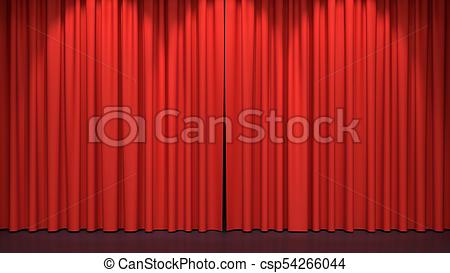 450x273 Red Stage Curtains. Luxury Red Velvet Drapes, Silk Drapery