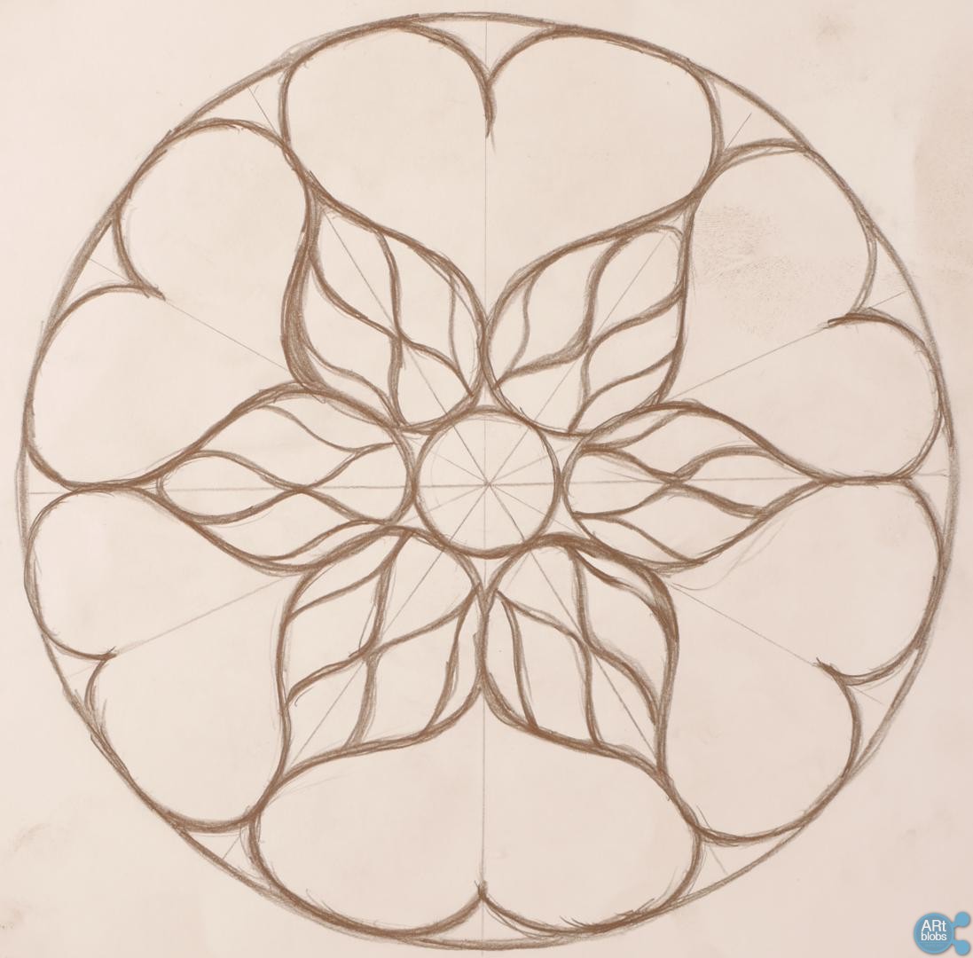 1097x1080 How To Draw A Stained Glass Window