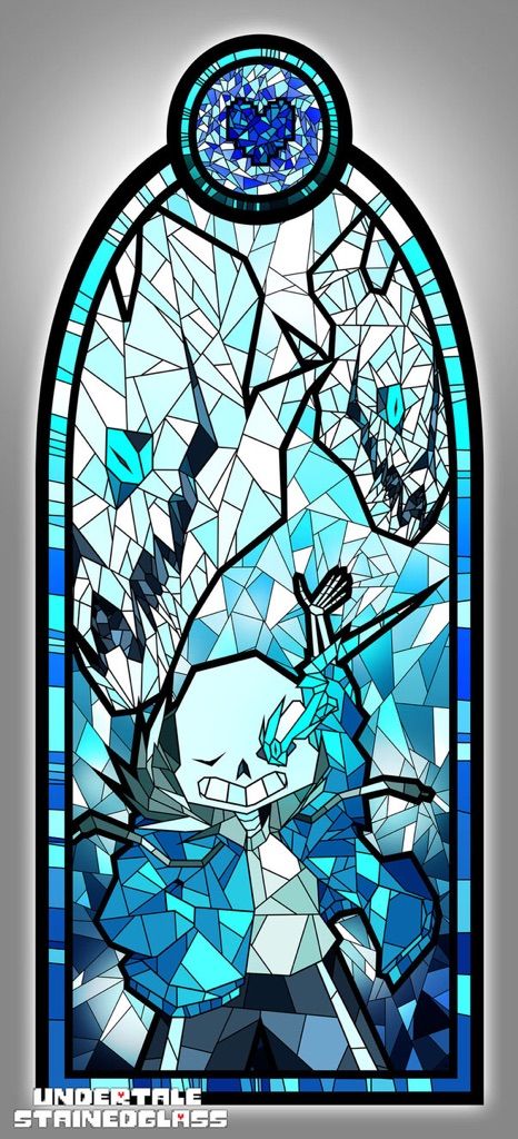 466x1024 Kindness Stained Glass Drawing! Undertale Amino