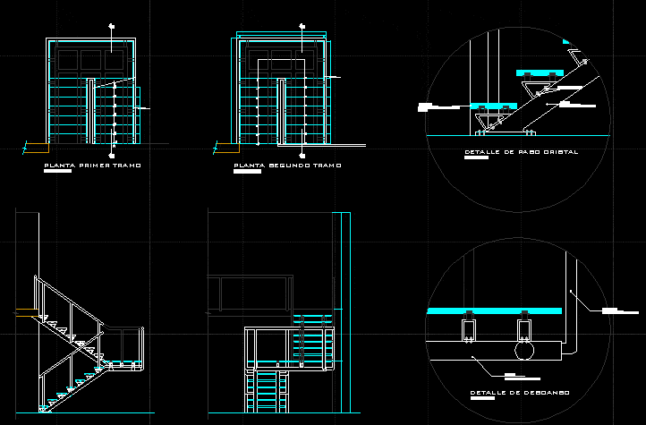 722x475 Crystal Stair Details Dwg Detail For Autocad Designs Cad