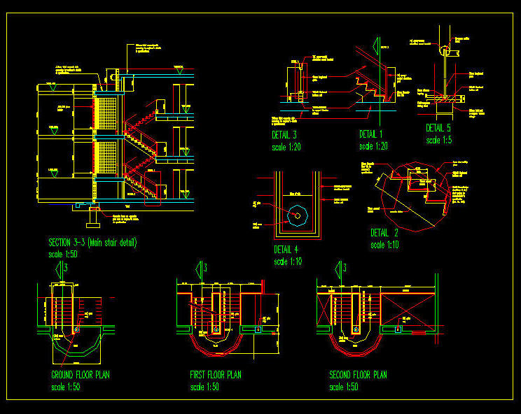 744x592 Cad Details Concrete Stair Case With Ceramic Tile Finish