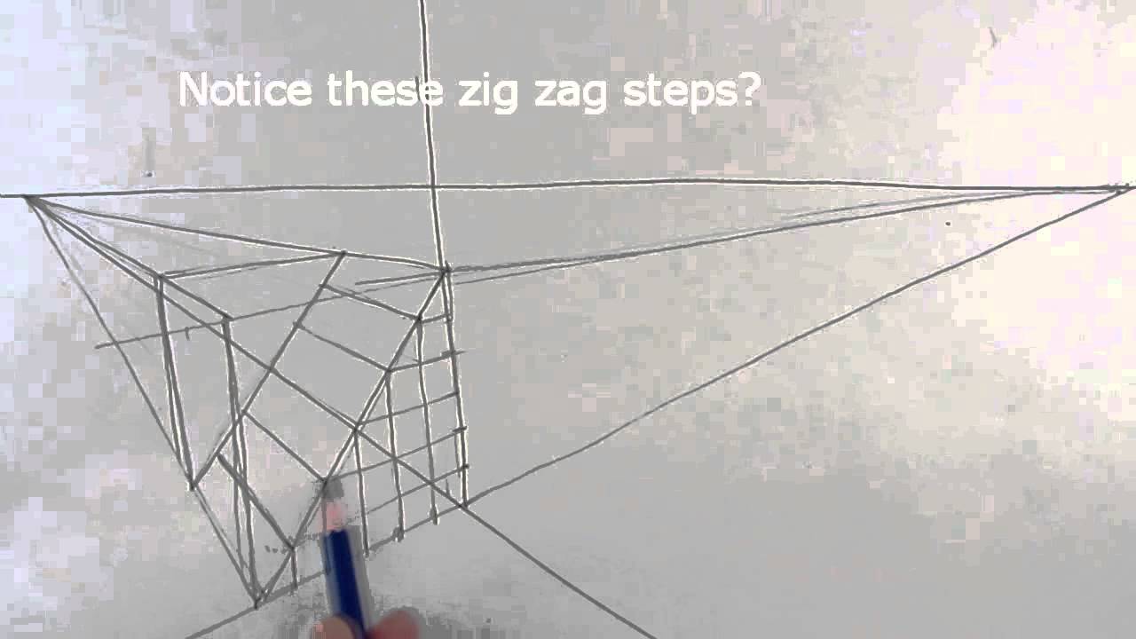 1280x720 How To Draw Stairs Step By Step In 2 Point Perspective