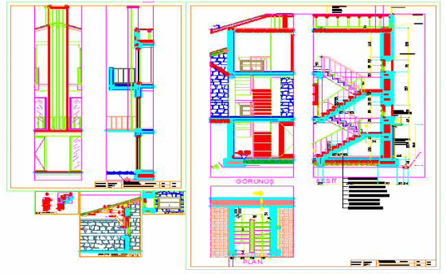 650x400 Section Drawing Of House Design Drawing