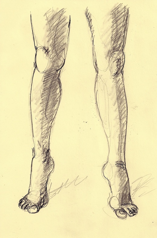 521x788 Figure Drawing How To Draw A Person Standing And Walking On Tiptoe