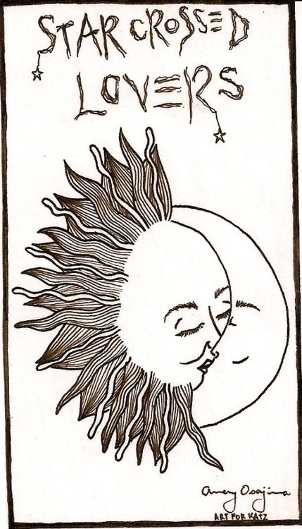 429x750 Nice Simple Drawing Of The Sun And Moon As Star Crossed Lovers