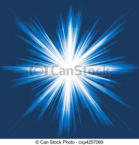 450x470 Blue Light, Star Burst, Abstract Le. Explosion Of Light
