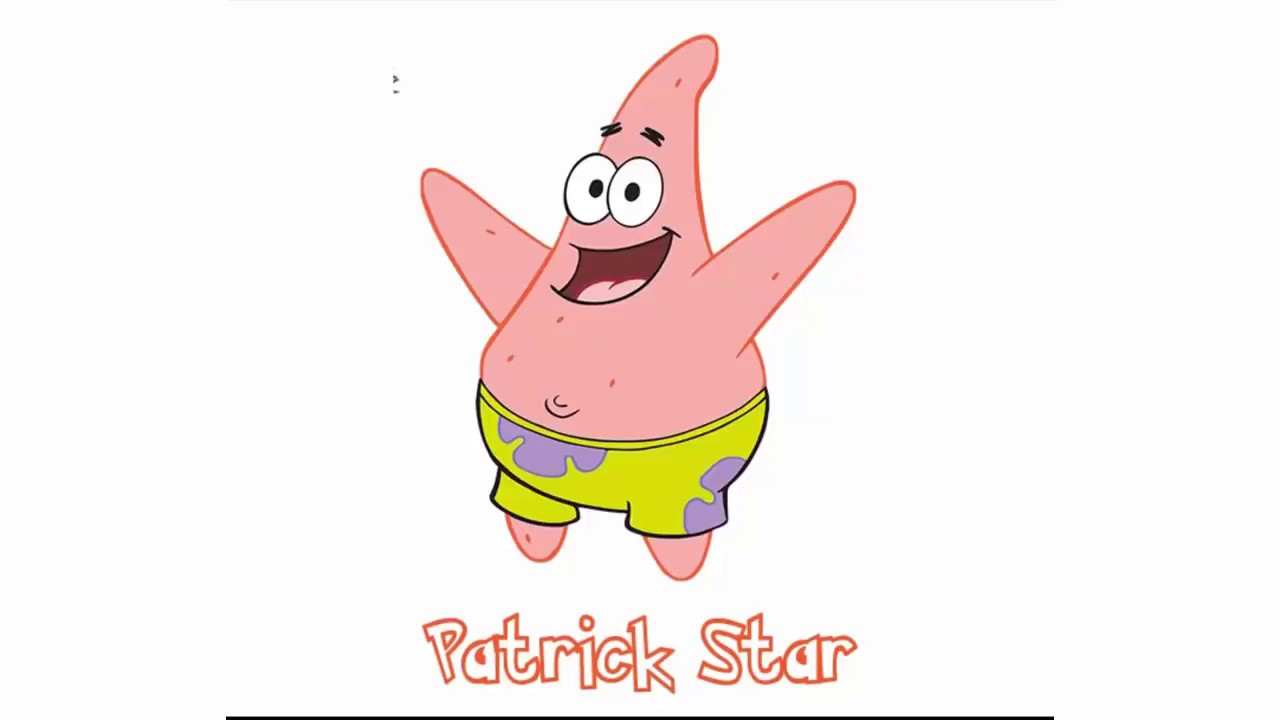 1280x720 Very Easy Drawing Cartoon For Kids How To Draw Patrick Star Easy