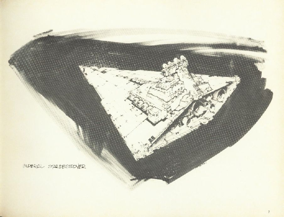 904x692 Imperial Star Destroyer Sketch (Joe Johnston