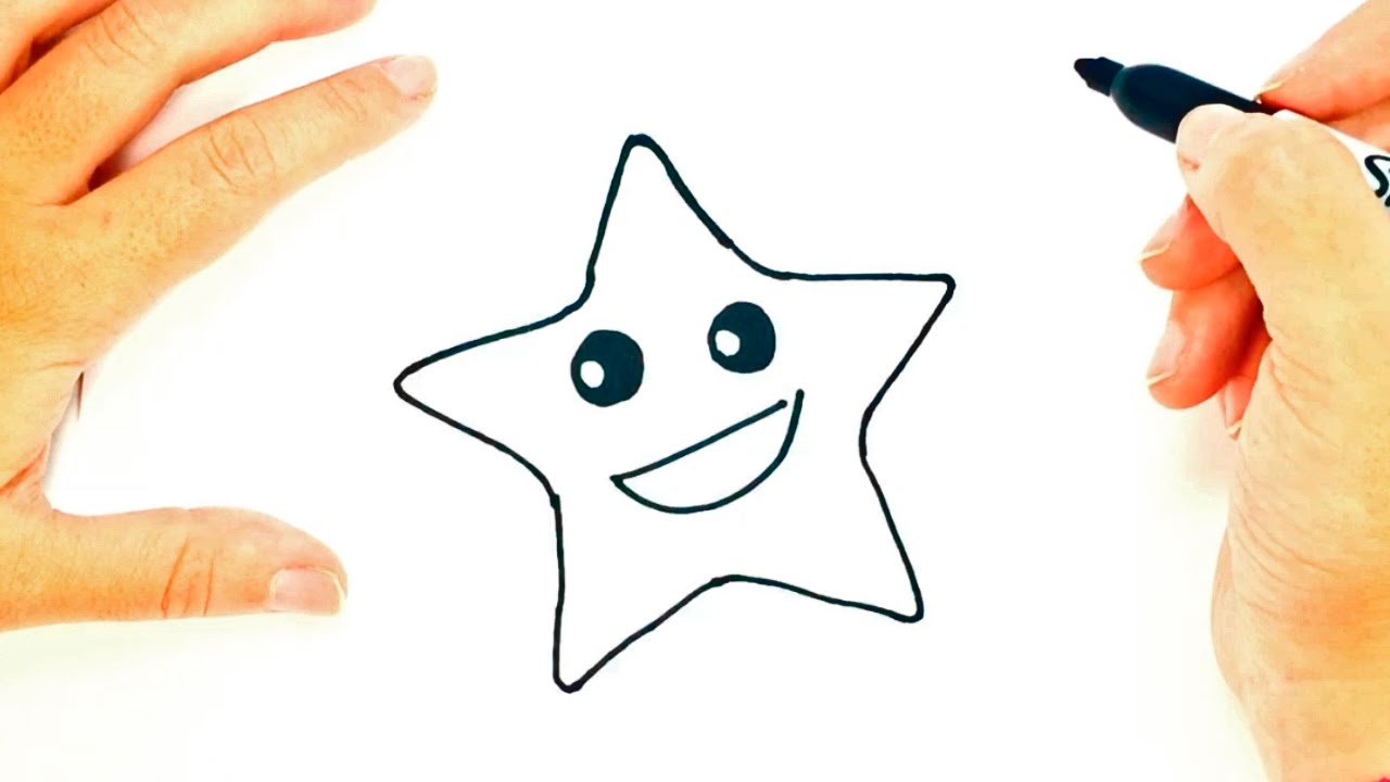1280x720 How To Draw A Star For Kids Star Drawing Lesson Step By Step