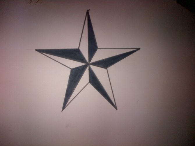 670x503 How To Draw A Nautical Star 6 Steps (With Pictures)