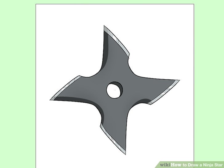 728x546 How To Draw A Ninja Star 14 Steps (With Pictures)