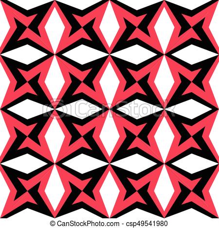 450x470 Abstract Star Pattern. Vector Seamless Background Vector