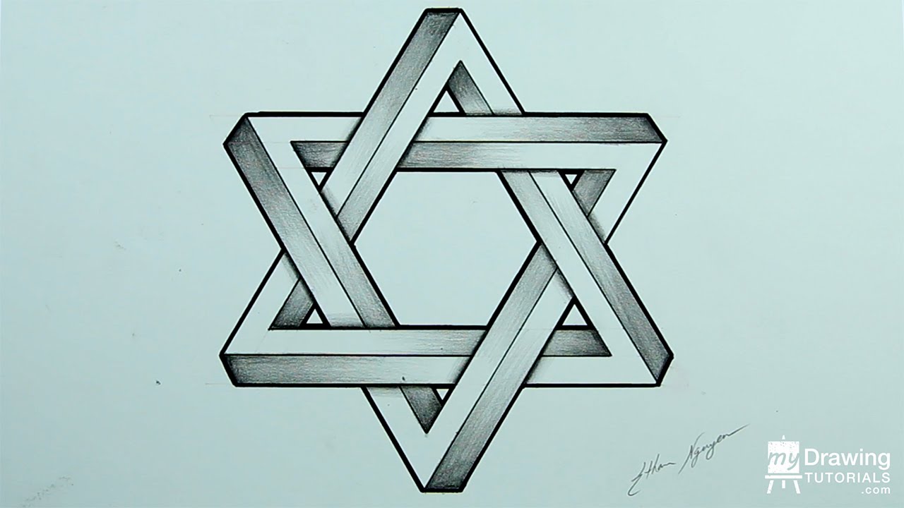 1280x720 Drawing An Impossible Star Of David
