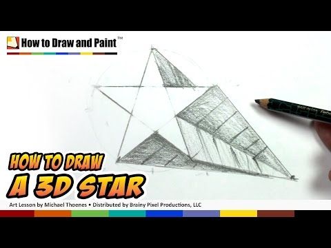 480x360 How To Draw A 3d Star Shape