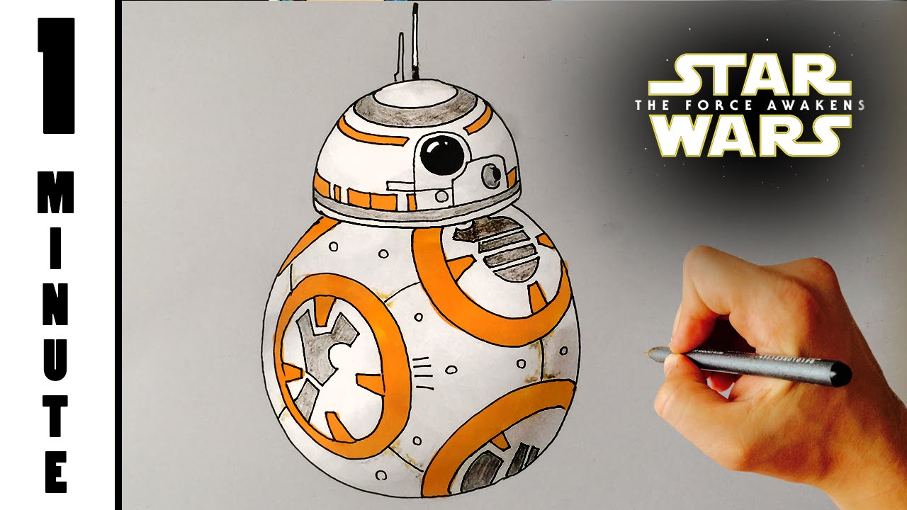 1280x720 How To Draw Bb 8 Droid From Star Wars The Force Awakens
