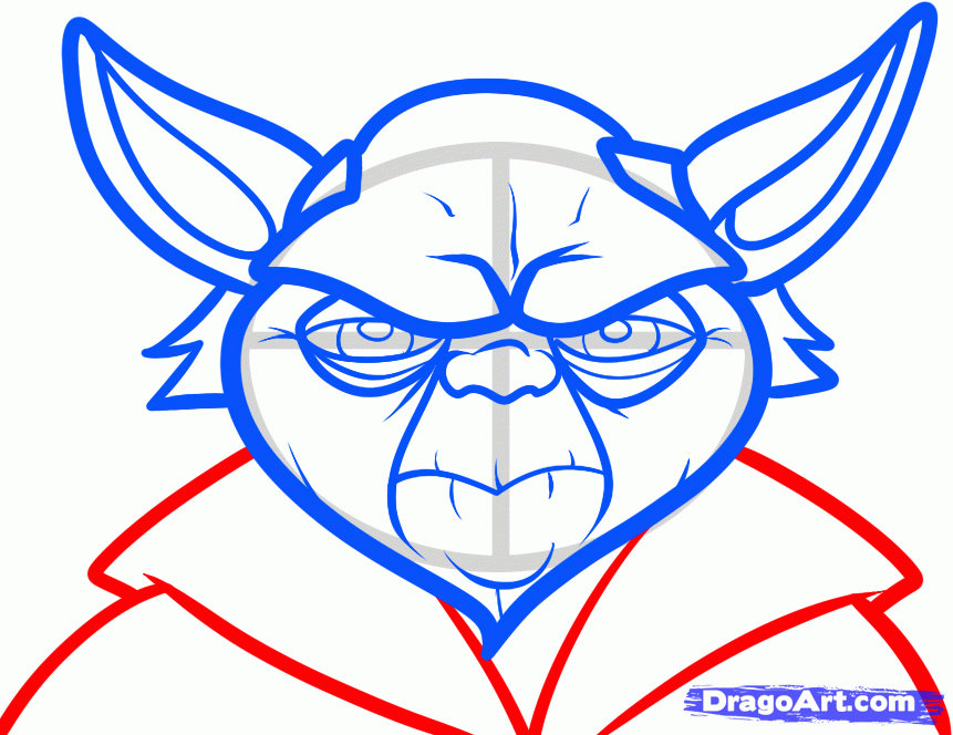 861x664 How To Draw Yoda Easy Drawing Drawings, Drawing