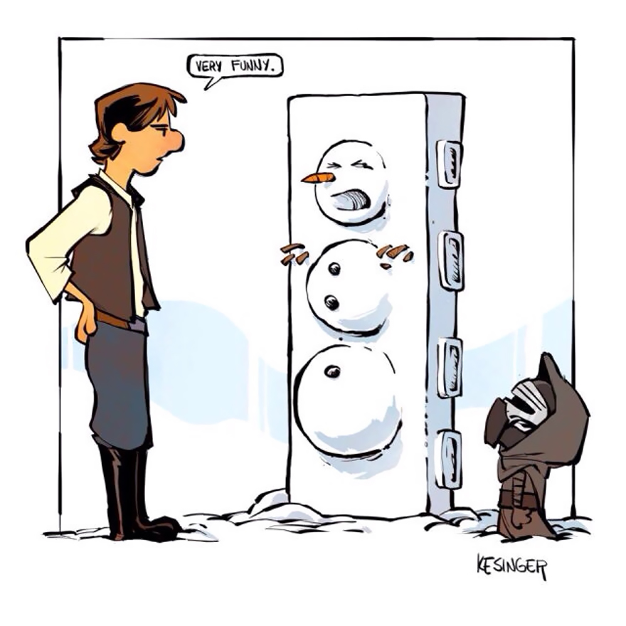 880x880 Disney Illustrator Combines Star Wars And Calvin Amp Hobbes, And