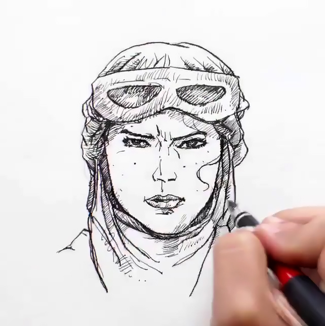 640x641 Drawings Of Star Wars The Force Awakens Characters Come To Life