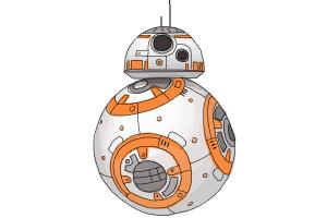 300x200 How To Draw Bb 8 From Star Wars Vii