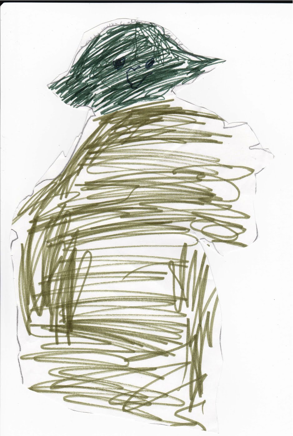 938x1394 My Life Scanned Kids' Star Wars Drawings Of Yoda And Jabba