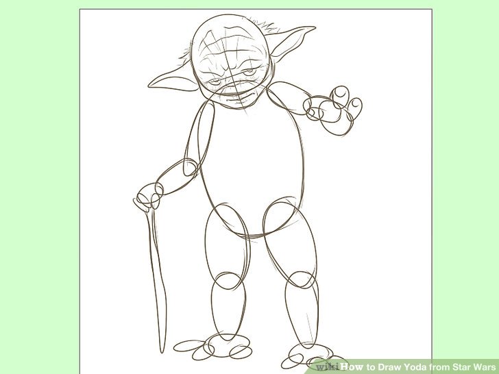728x546 How To Draw Yoda From Star Wars 7 Steps (With Pictures)