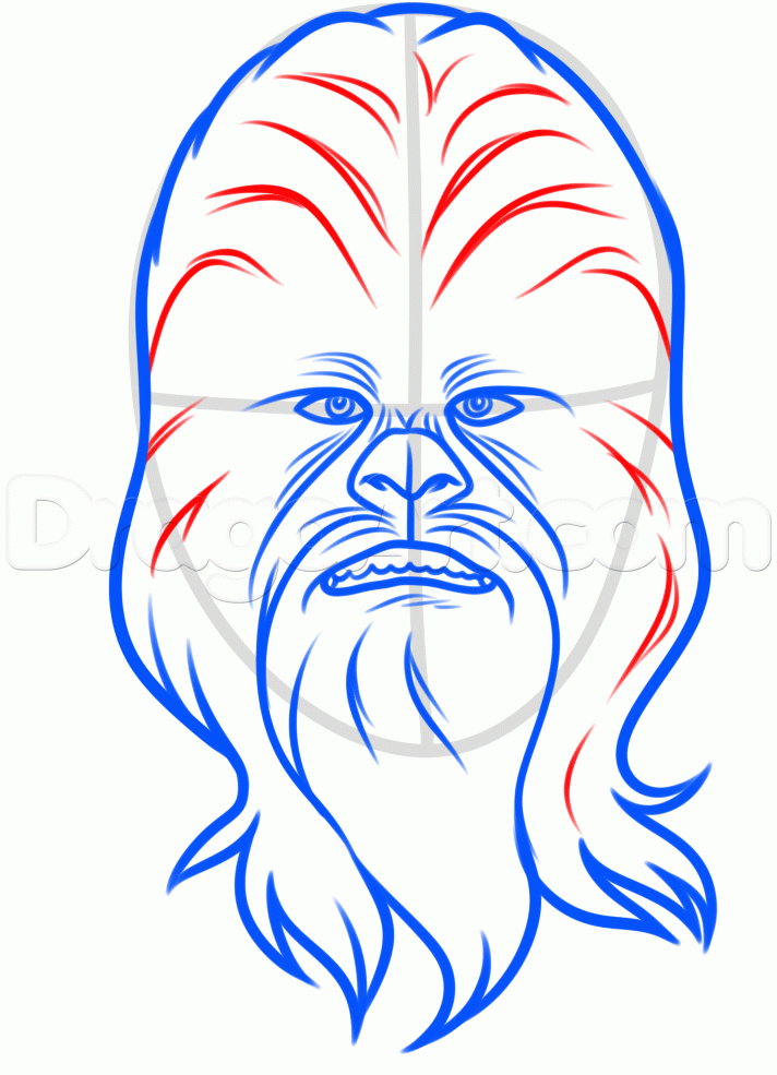 712x985 How To Draw Chewbacca Easy Step 6 Mom's Classroom